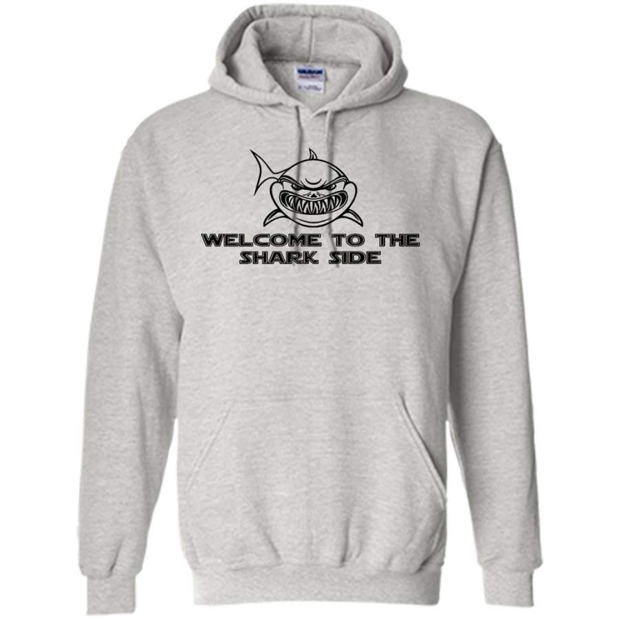 Welcome to the Shark Side Funny – Gildan Heavy Blend Hoodie