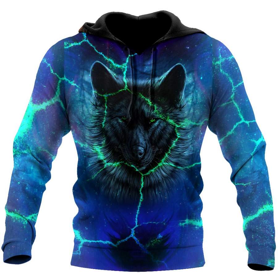 All Over Printed Magical Wolf Hoodie NTN10012003-MEI