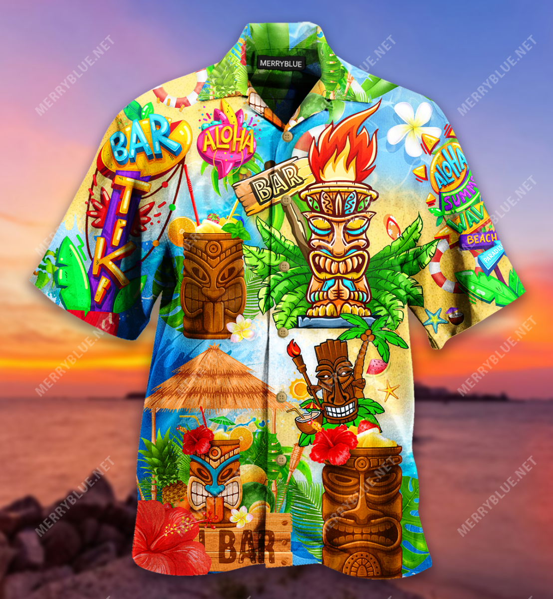 Good Great Friends At Tiki Bar Unisex Hawaii Shirt Ha80816