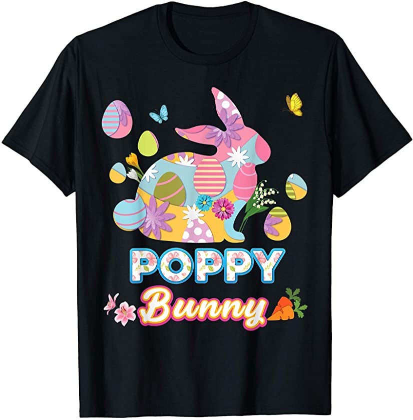 Poppy Bunny Cute Easter Eggs Family Matching Egg Hunt Day T-Shirt