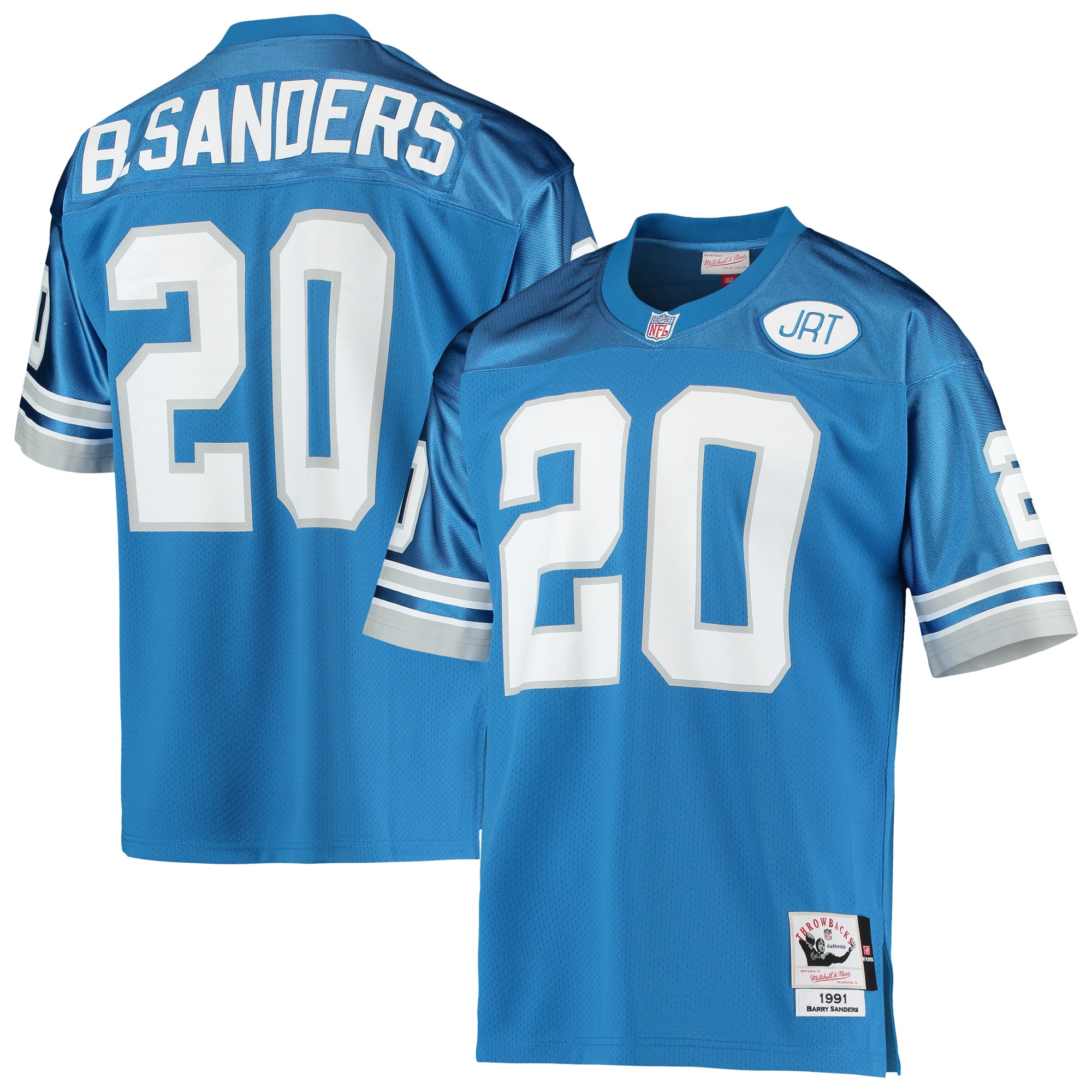 Men’s Detroit Lions Barry Sanders Mitchell & Ness Blue 2004 Authentic Throwback Retired Player Jersey