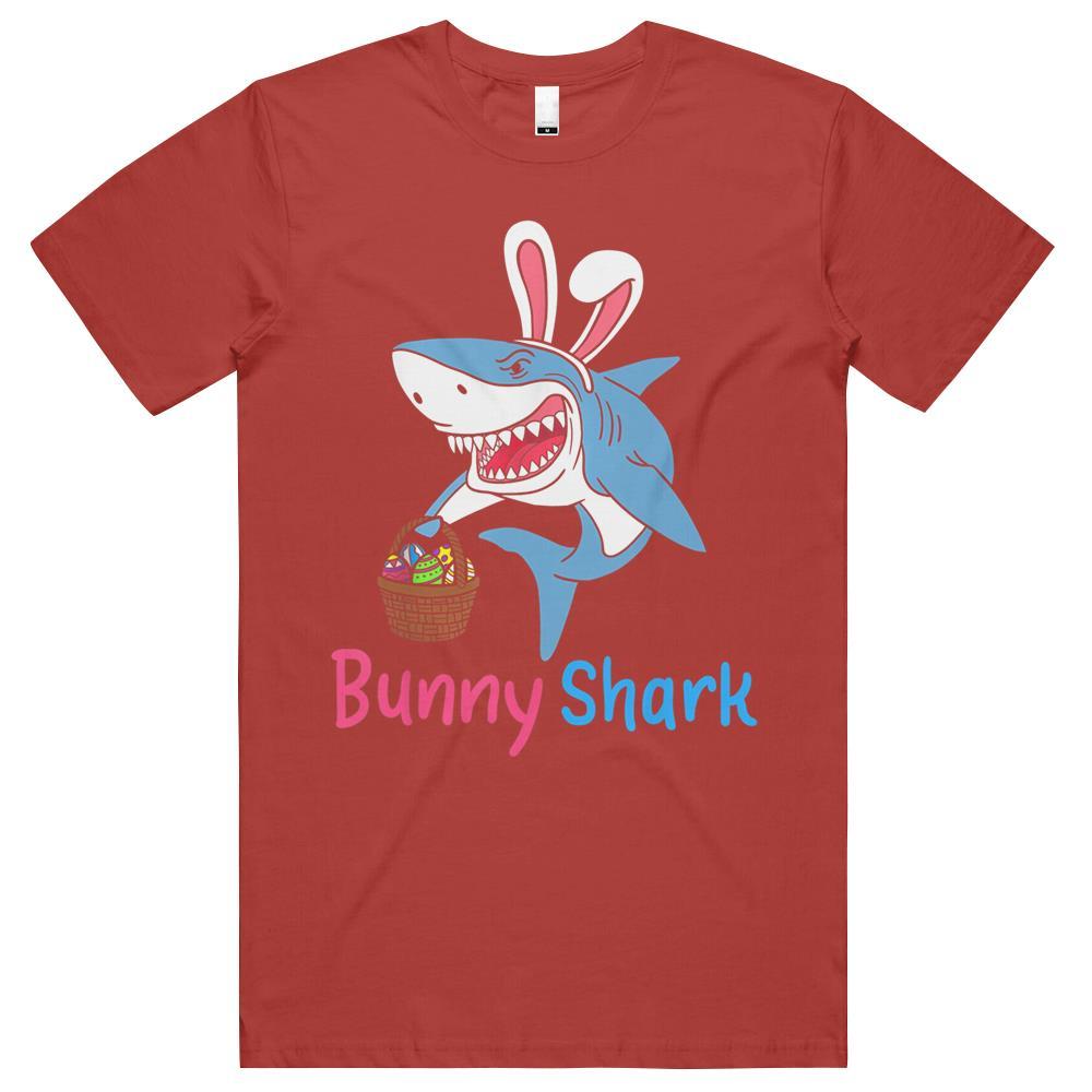 Bunny Shark Clothing Funny Easter Egg Hunting T Shirts