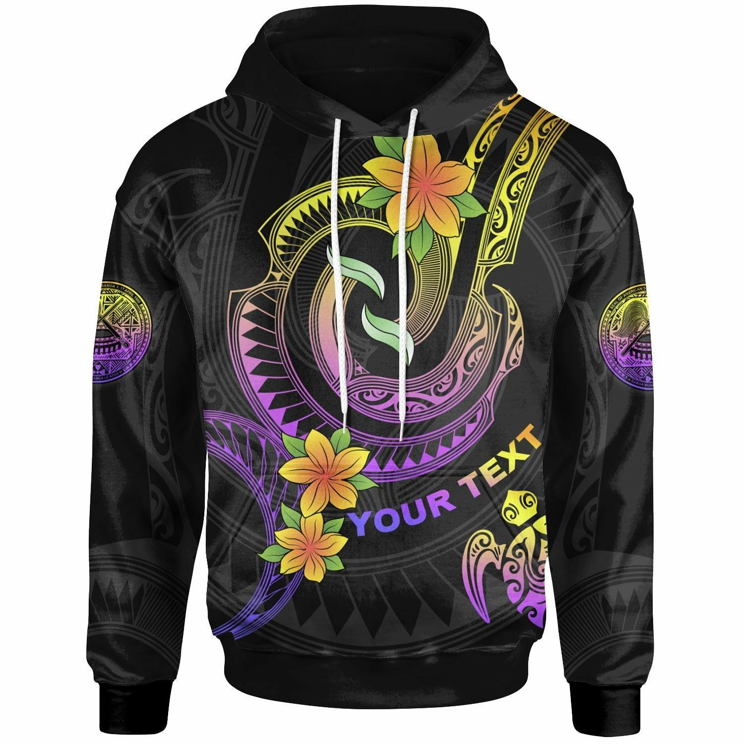 Plumeria Hibiscus With Spiral Personalized 3D Printed Sublimation Hoodie Hooded Sweatshirt Comfy Soft And Warm For Men Women S to 5XL CTC16013156