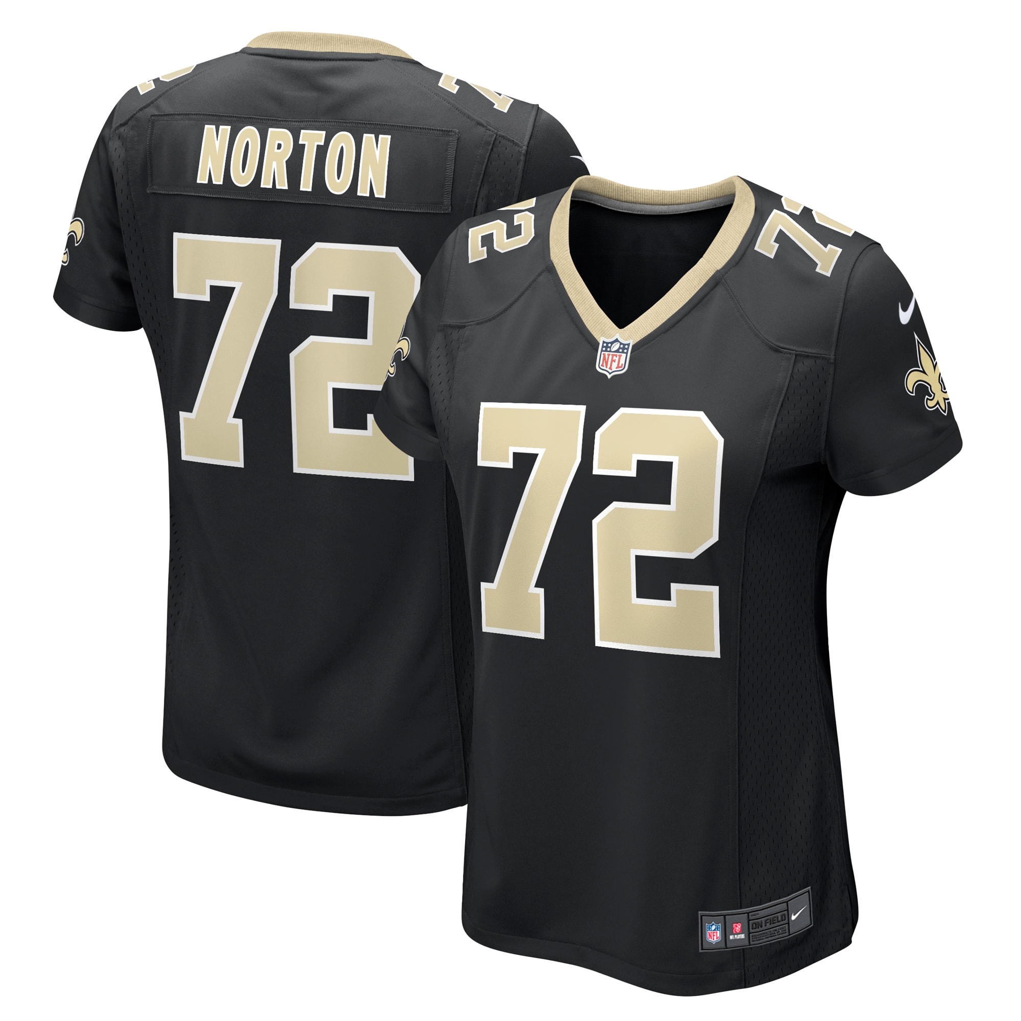 Women’s New Orleans Saints Storm Norton Black Game Jersey