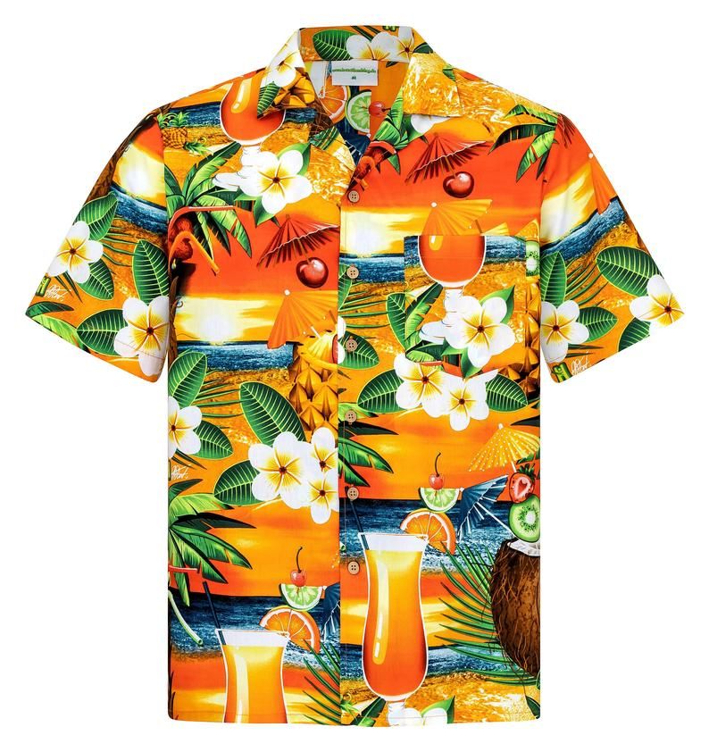 Paradise Cocktails Multicolor Nice Design Hawaii Shirt Ha63631