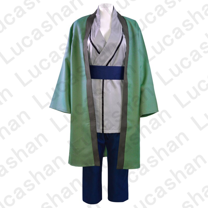 Anime Manga Konoha Hokage Senju Hime Tsunade Cosplay Costume Lady Green Women Kimono With Wig Cloak Halloween Carnival Clothes alx