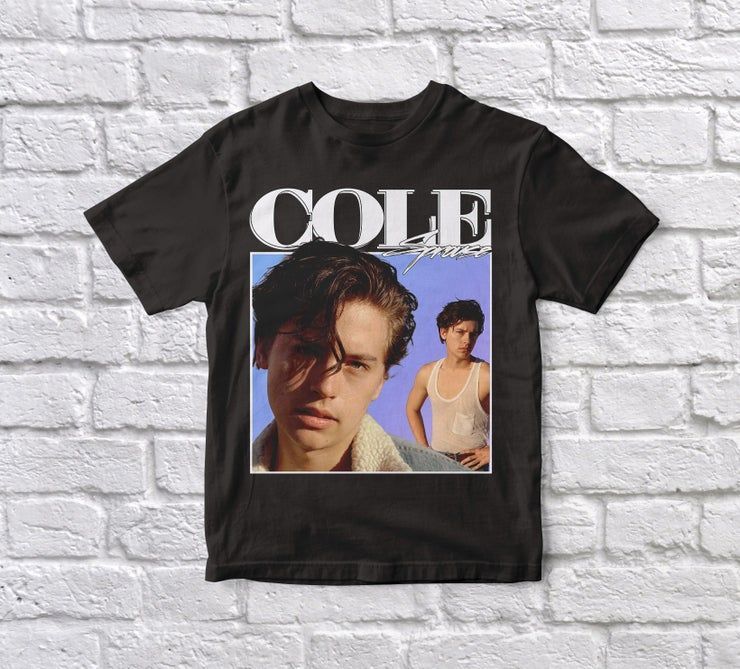 Cole Sprouse 90 S Vintage Black Shirt