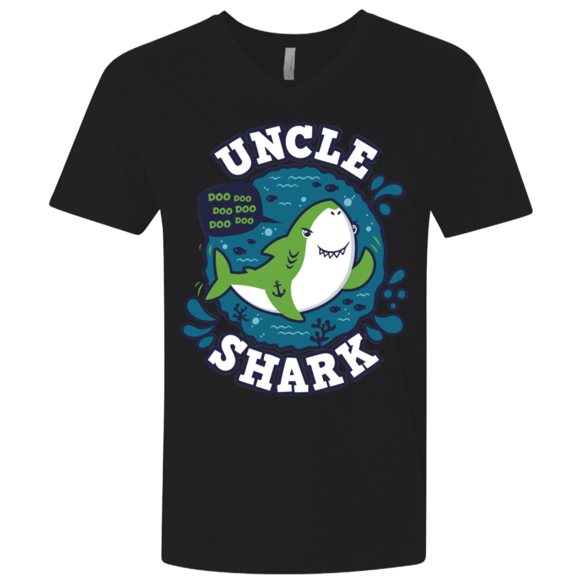 Shark Family Trazo – Uncle Men’S Premium V-Neck