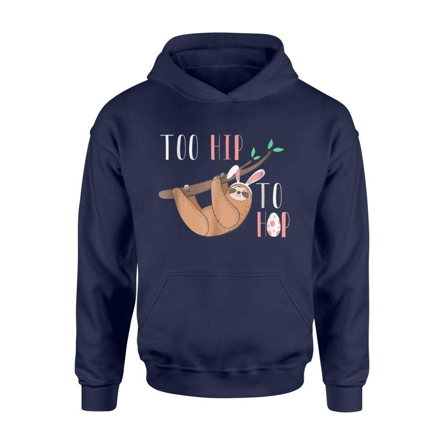 Kids Easter Sloth Bunny Gift Boys Girls Women Men Hoodie