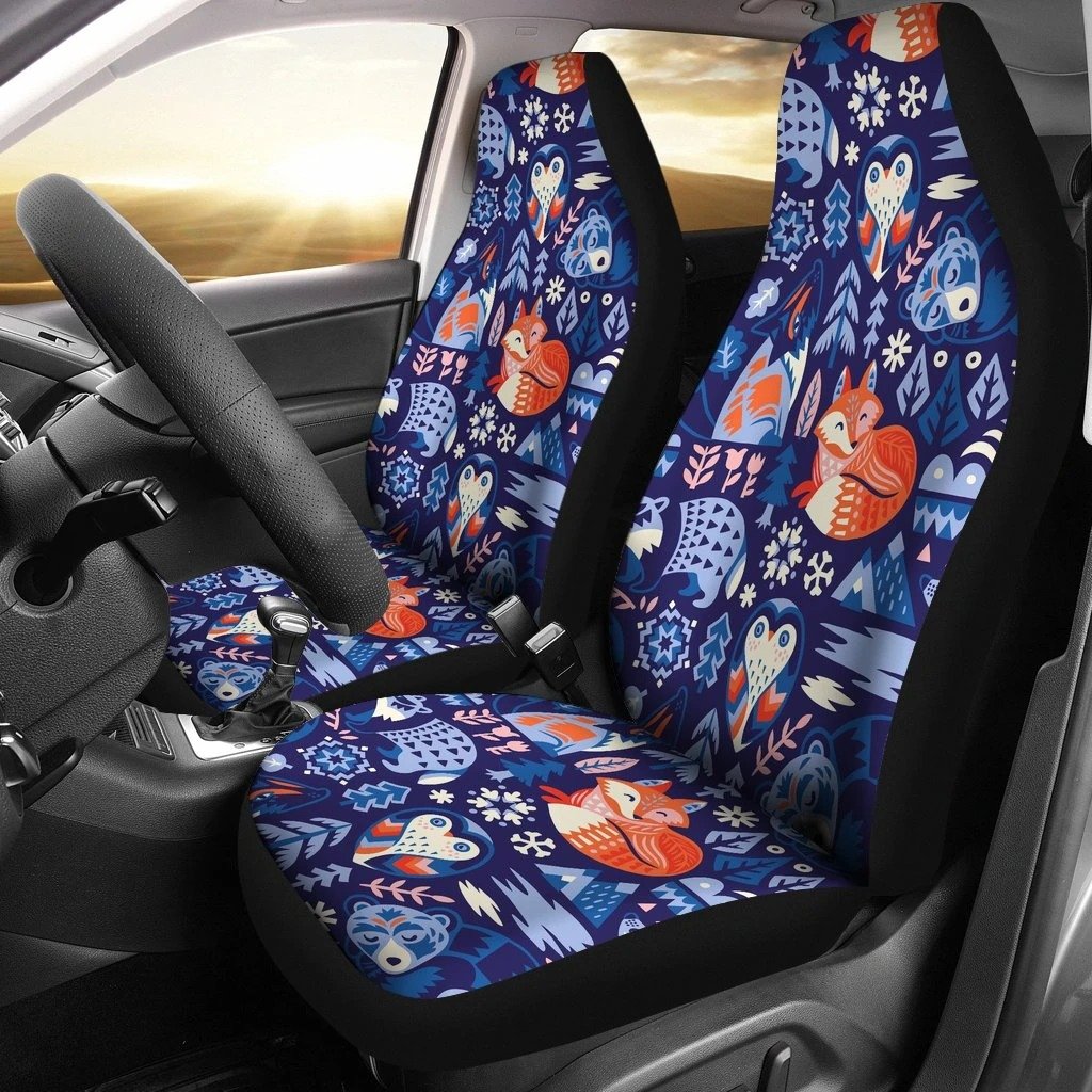 Swedish Animal Car Seat Covers Set 2 Pc, Car Accessories Car Mats Covers