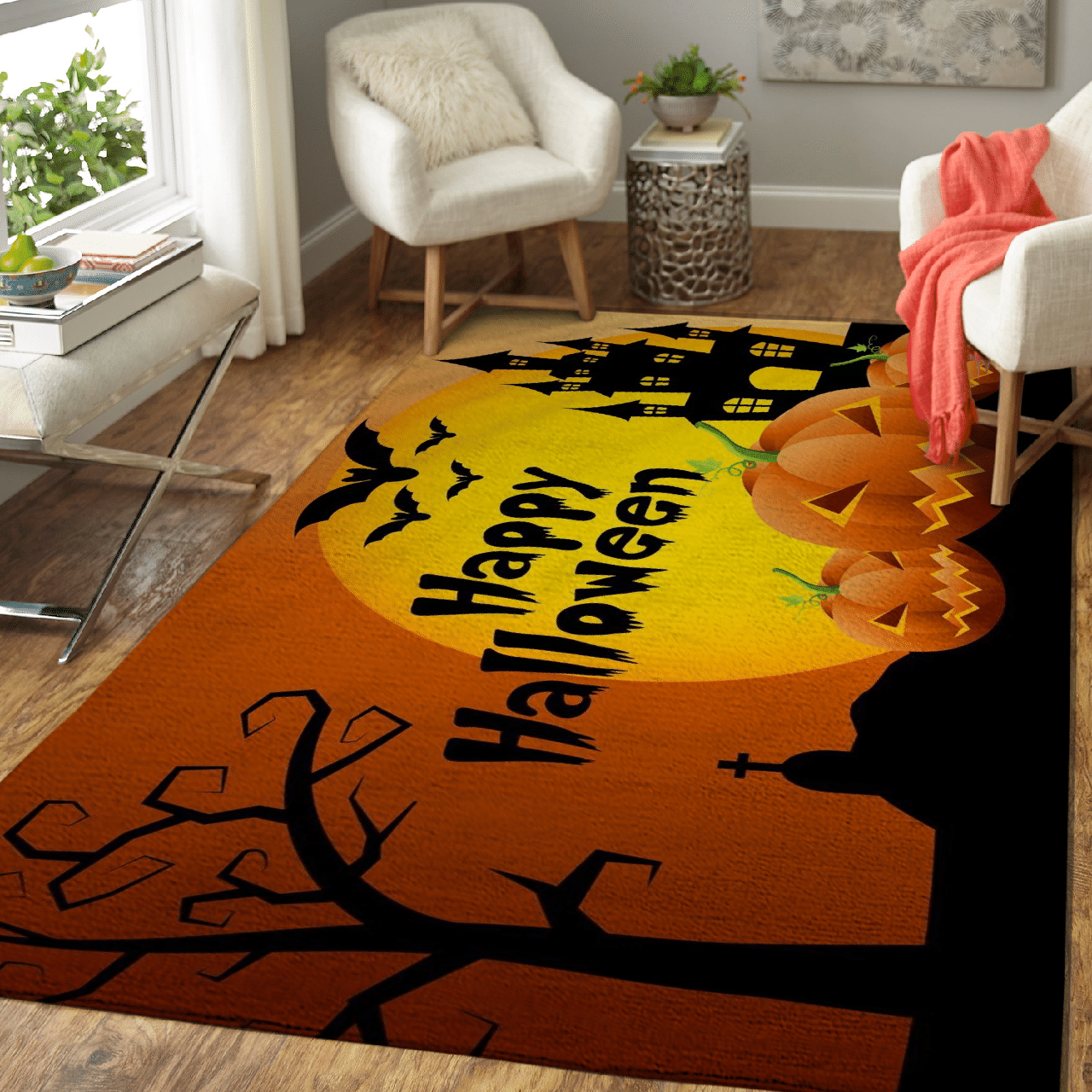 Happy Halloween rug HLO 22