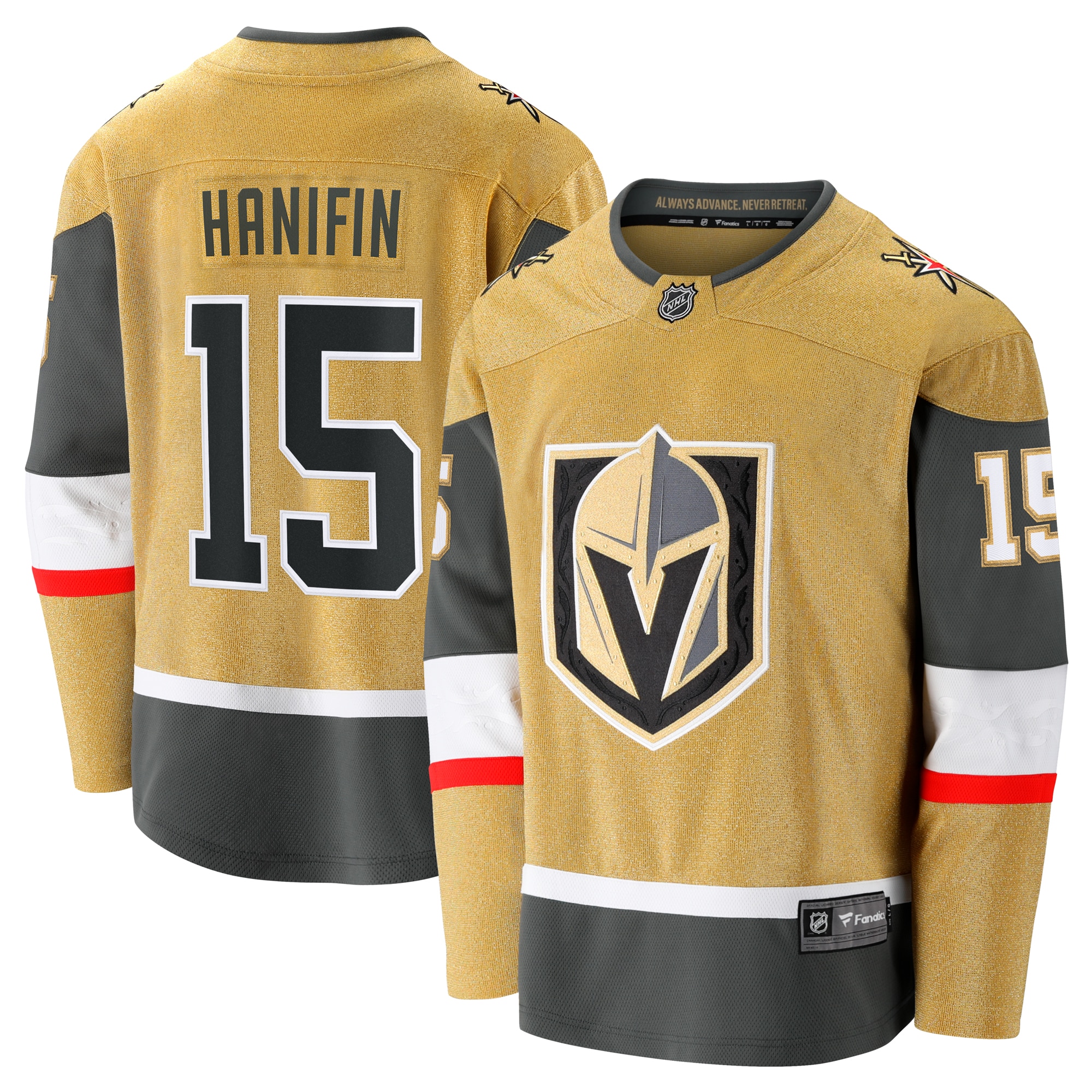 Noah Hanifin Vegas Golden Knights Branded Home Breakaway Jersey – Gold