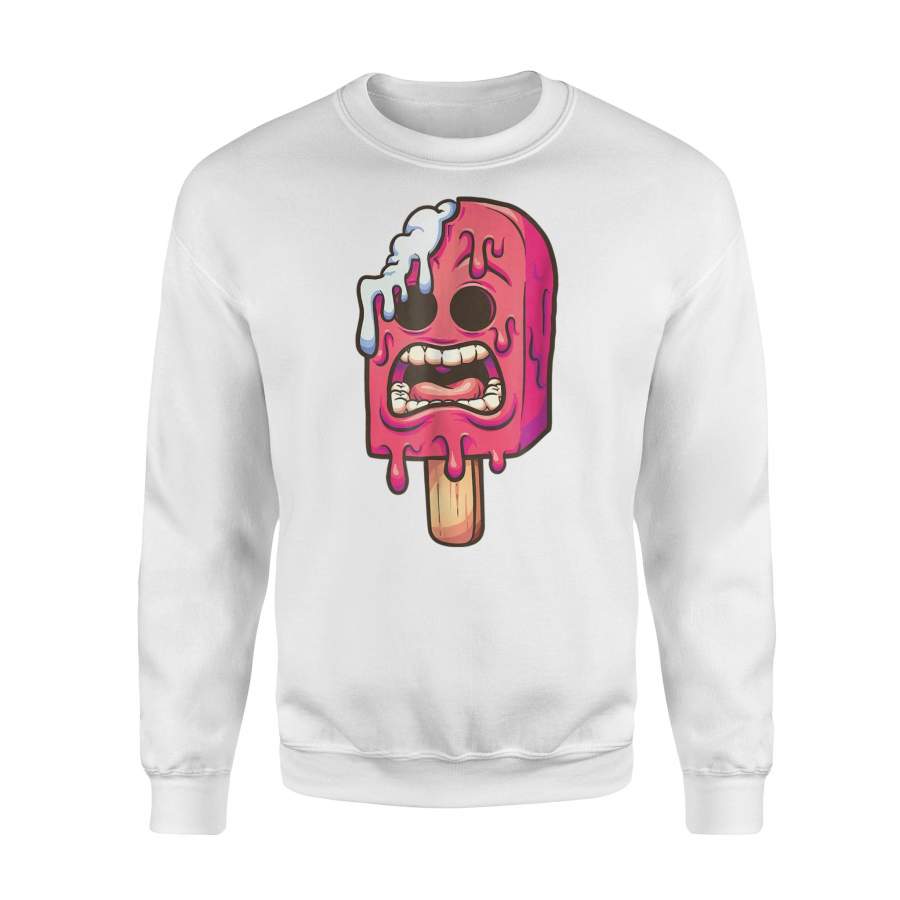 Creepy Ice Cream Popsicle Monster Halloween October 31st Halloween Sweatshirt