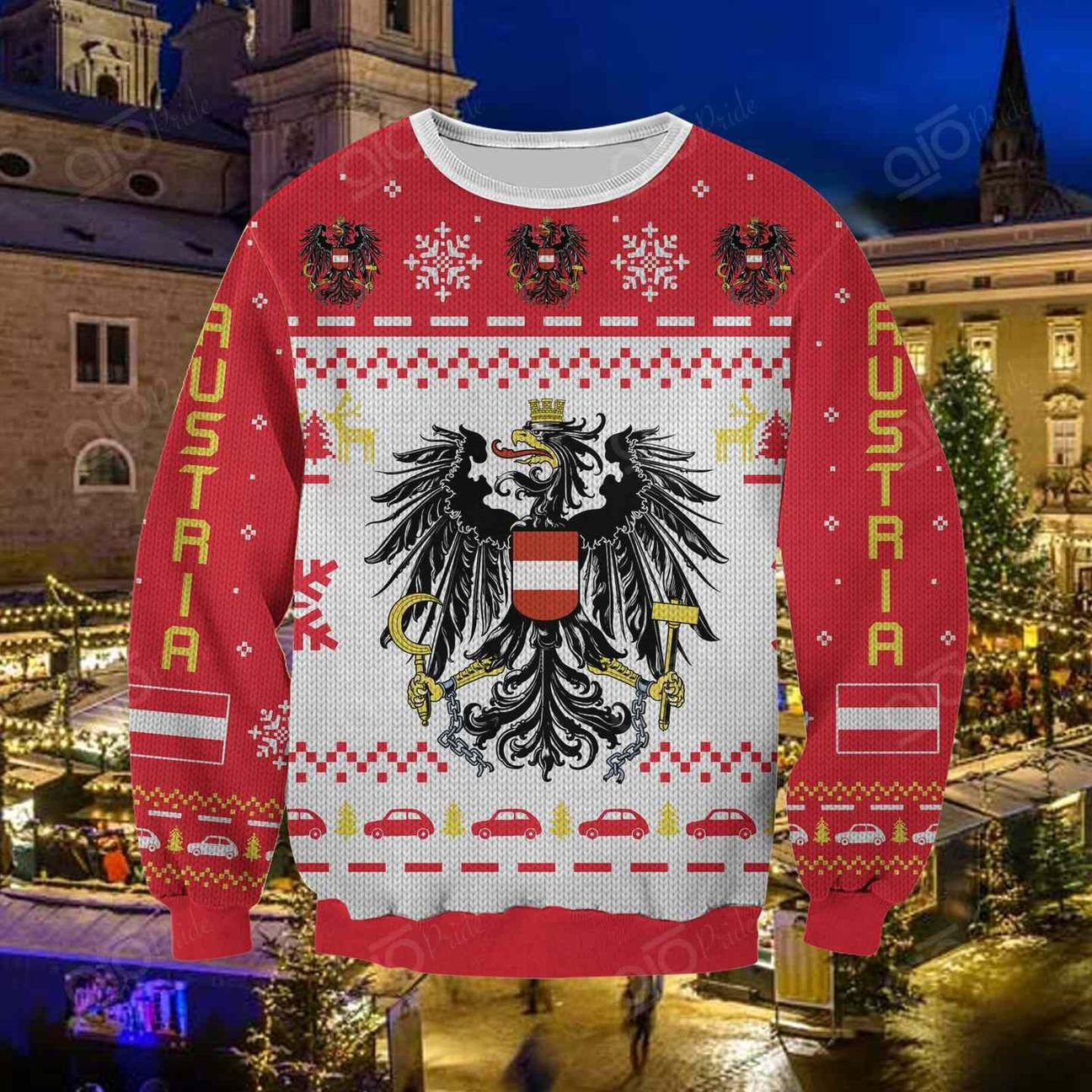 Austria Ugly Christmas Sweater | For Men & Women | Adult | Us4750