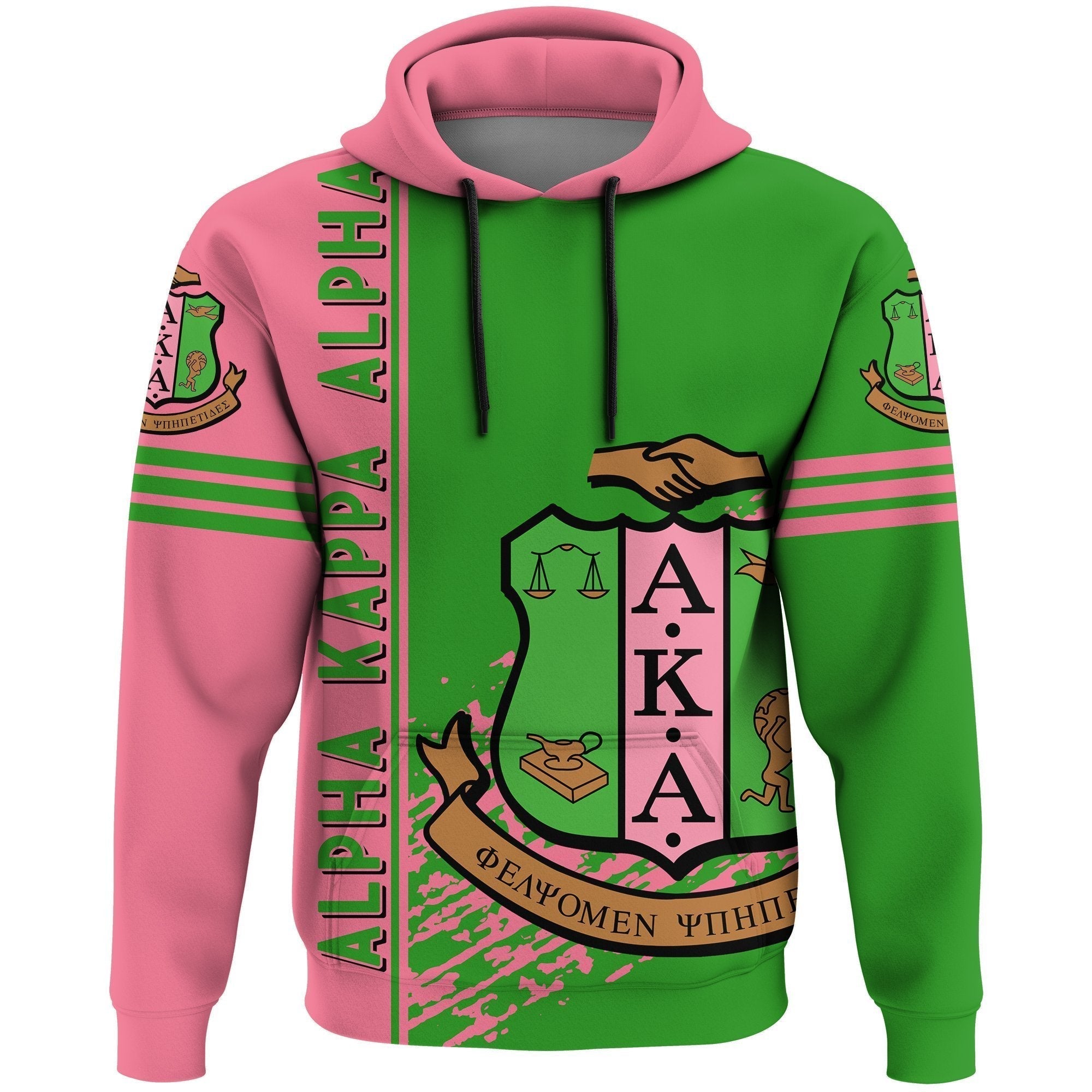 Alpha Kappa Alpha Hoodie Quarter Style