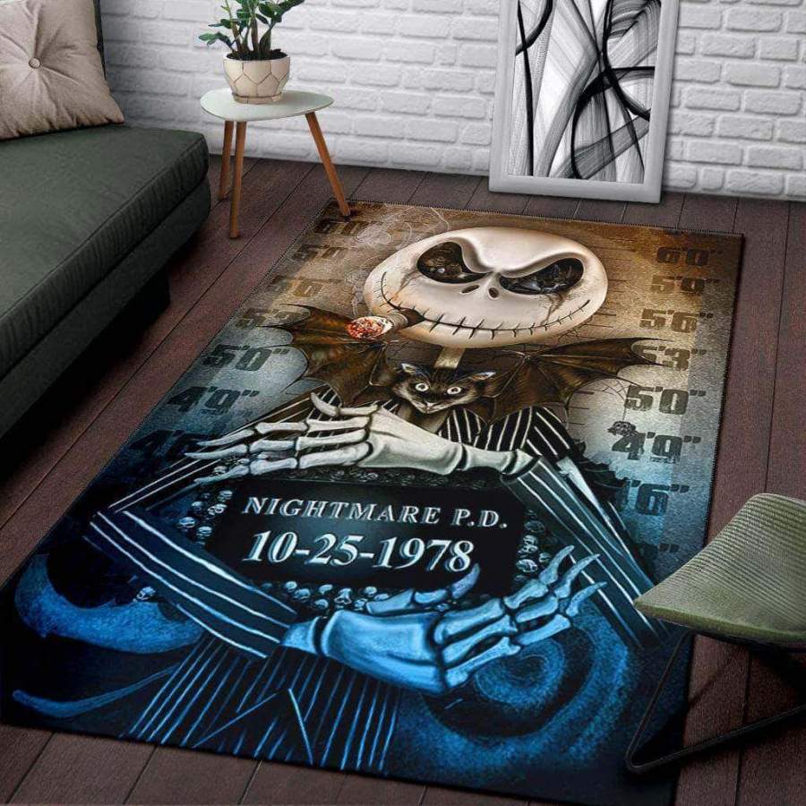 Halloween Special Gift Jack Skellington – Area Rug Home Decor – HomeBeautyUS