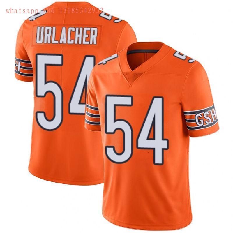 Chicago Bears Brian Urlacher #54 NFL 2020 Orange Jersey Jersey