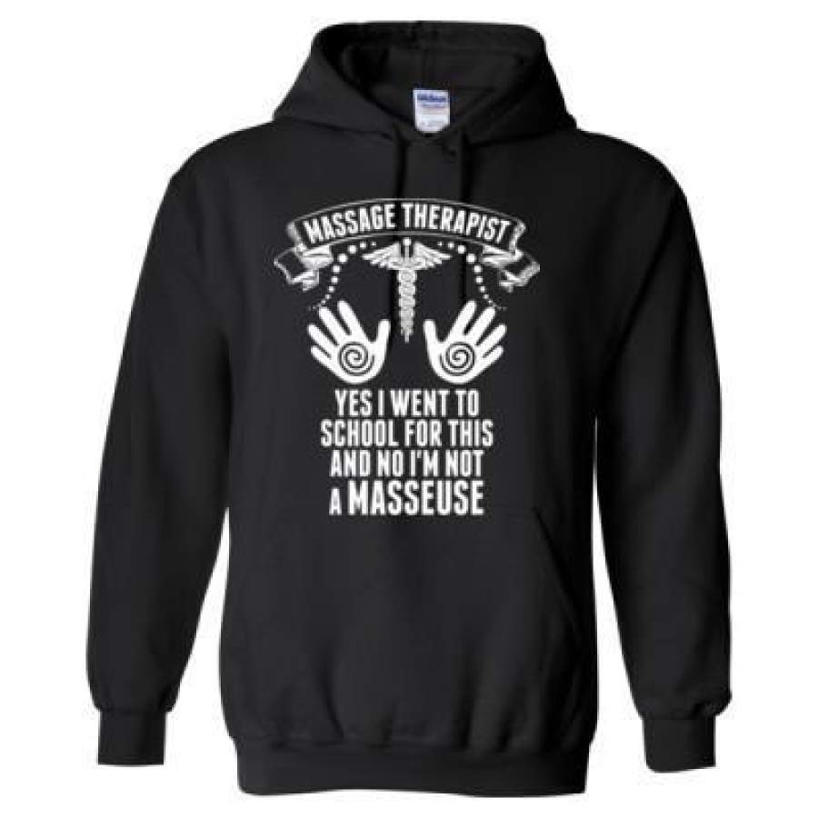 AGR Massage Therapist Yes I Went To School For This And No I Am Not A Masseuse – Heavy Blend™ Hooded Sweatshirt