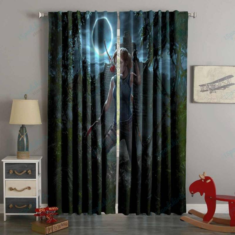 3D Printed Shadow of the Tomb Raider Style Custom Living Room Curtains