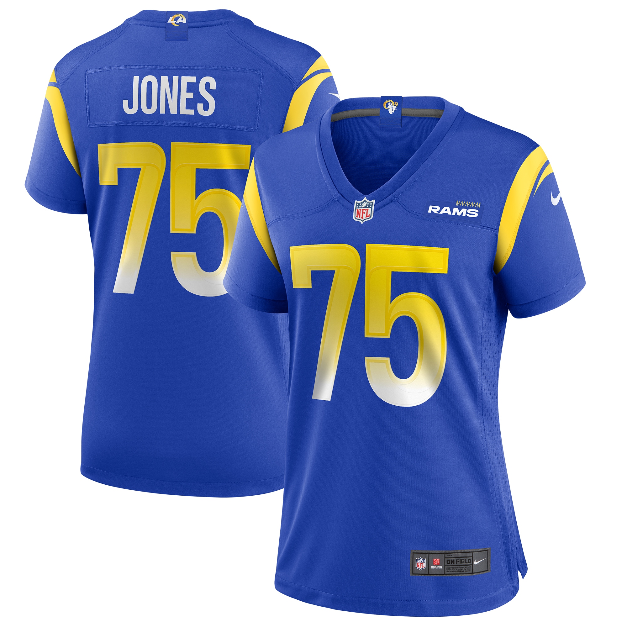 Deacon Jones Los Angeles Rams Women's Game Retired Player Jersey – Royal