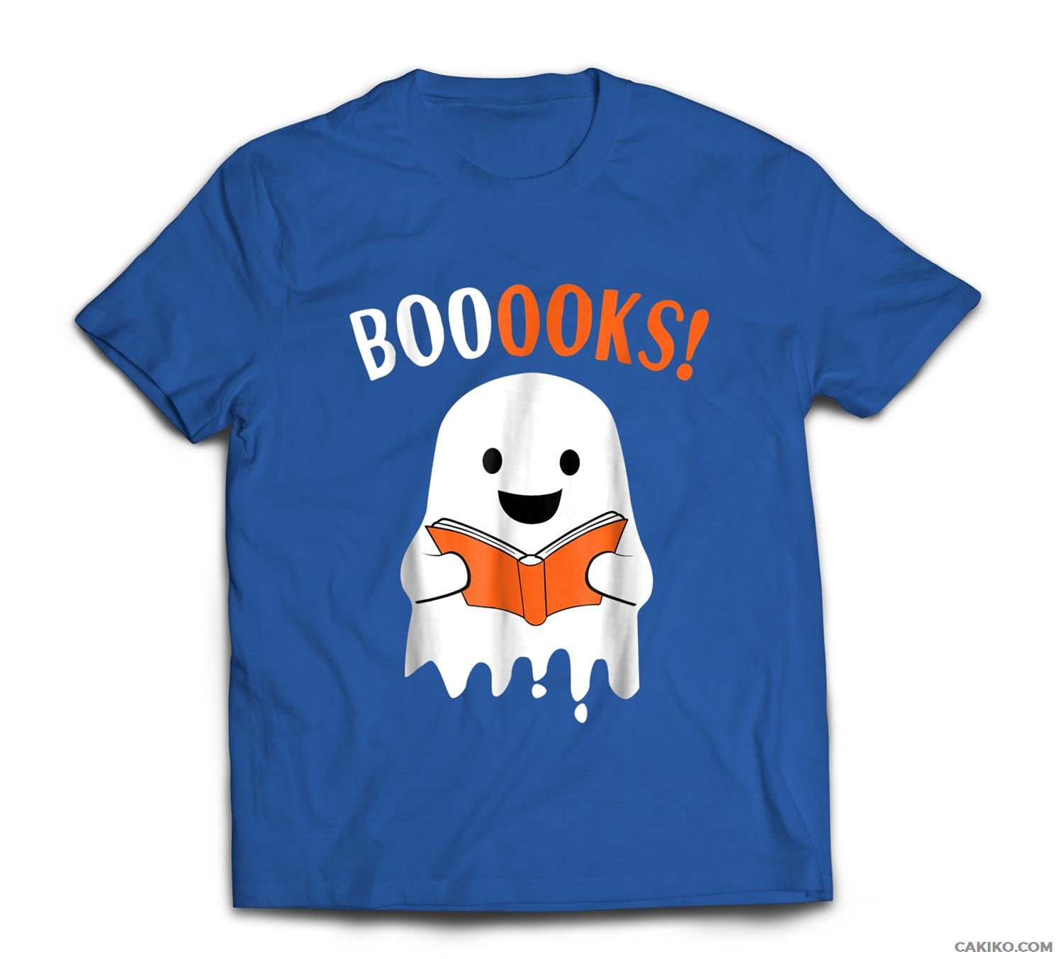 Ghost Reading Books Funny Halloween Kids Adults T-Shirt