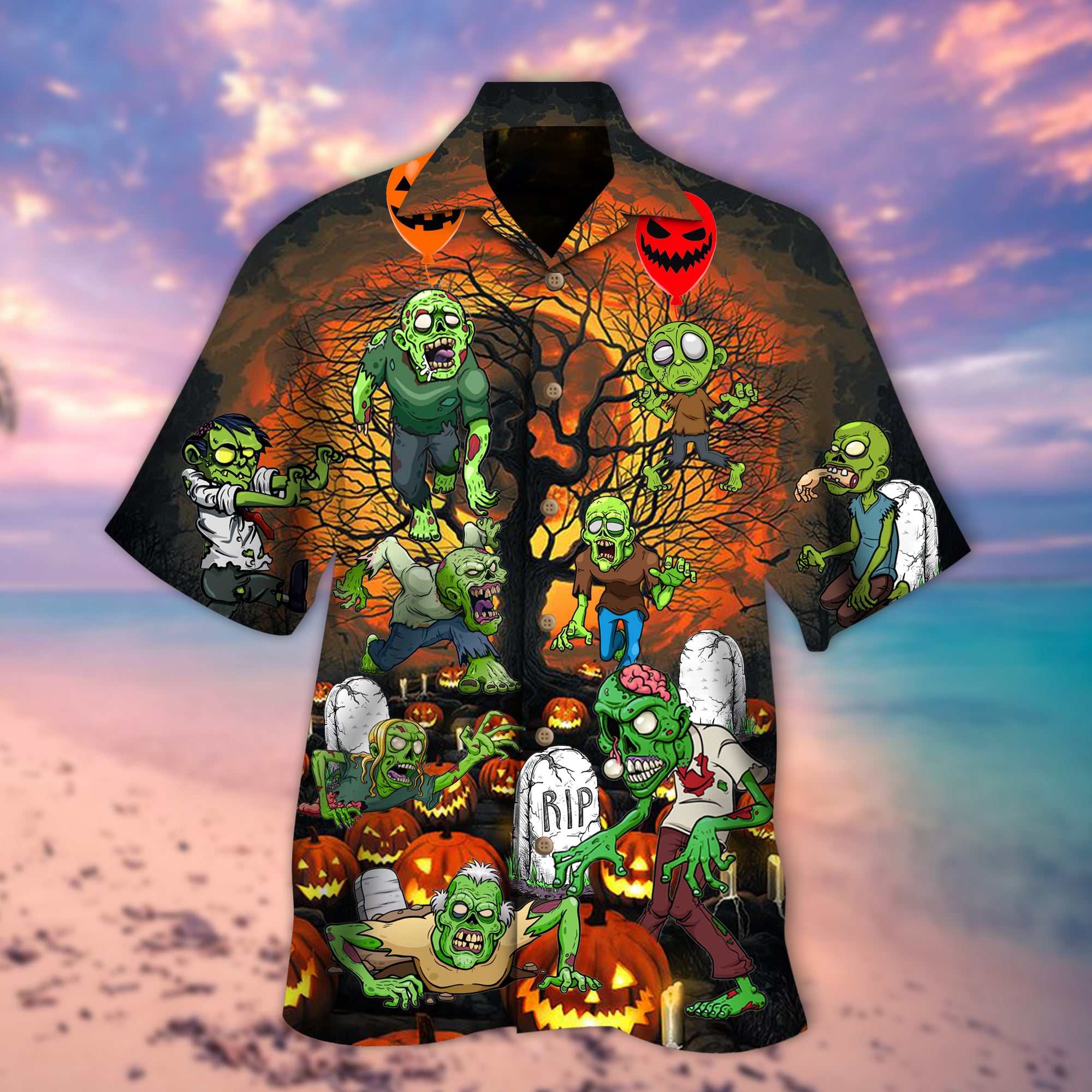 Army Of Zombies Hawaiian Shirt – Kv150