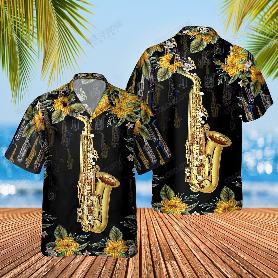 Love Saxophone Hawaiian Shirt Ha51697