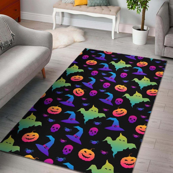 Colorful Halloween Background Dhcdhc Dt1910 Rug