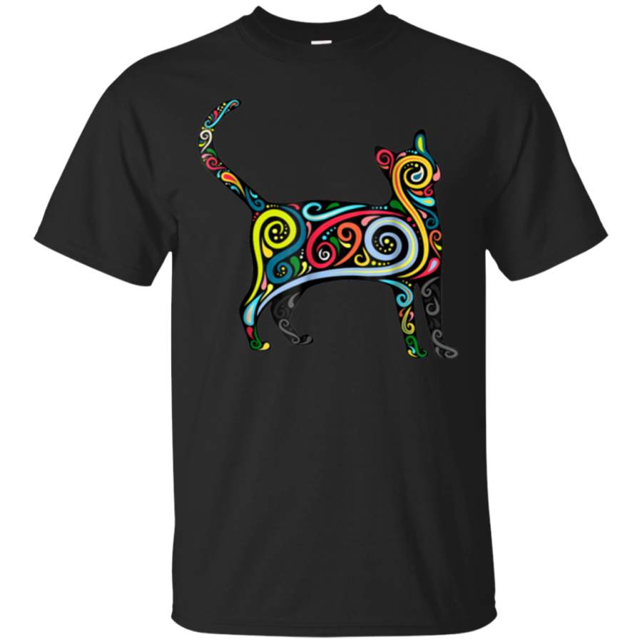 AGR Abstract Cat T-Shirt psychadelic illustration