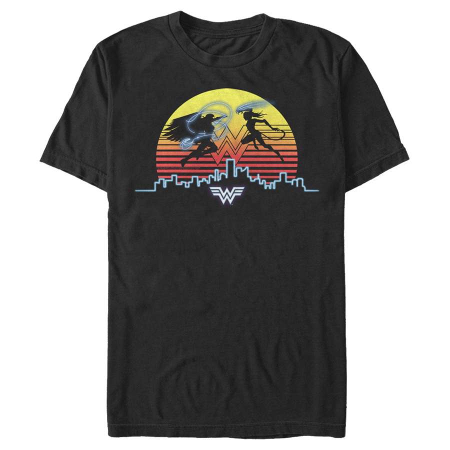 Wonder Woman 1984 Men’s Skyline Battle  T-Shirt