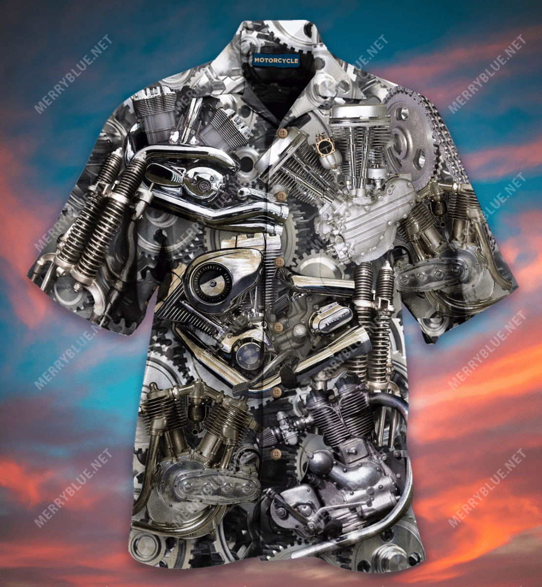 Unique Bikers Dont Go Gray We Turn Chrome Hawaiian Shirt