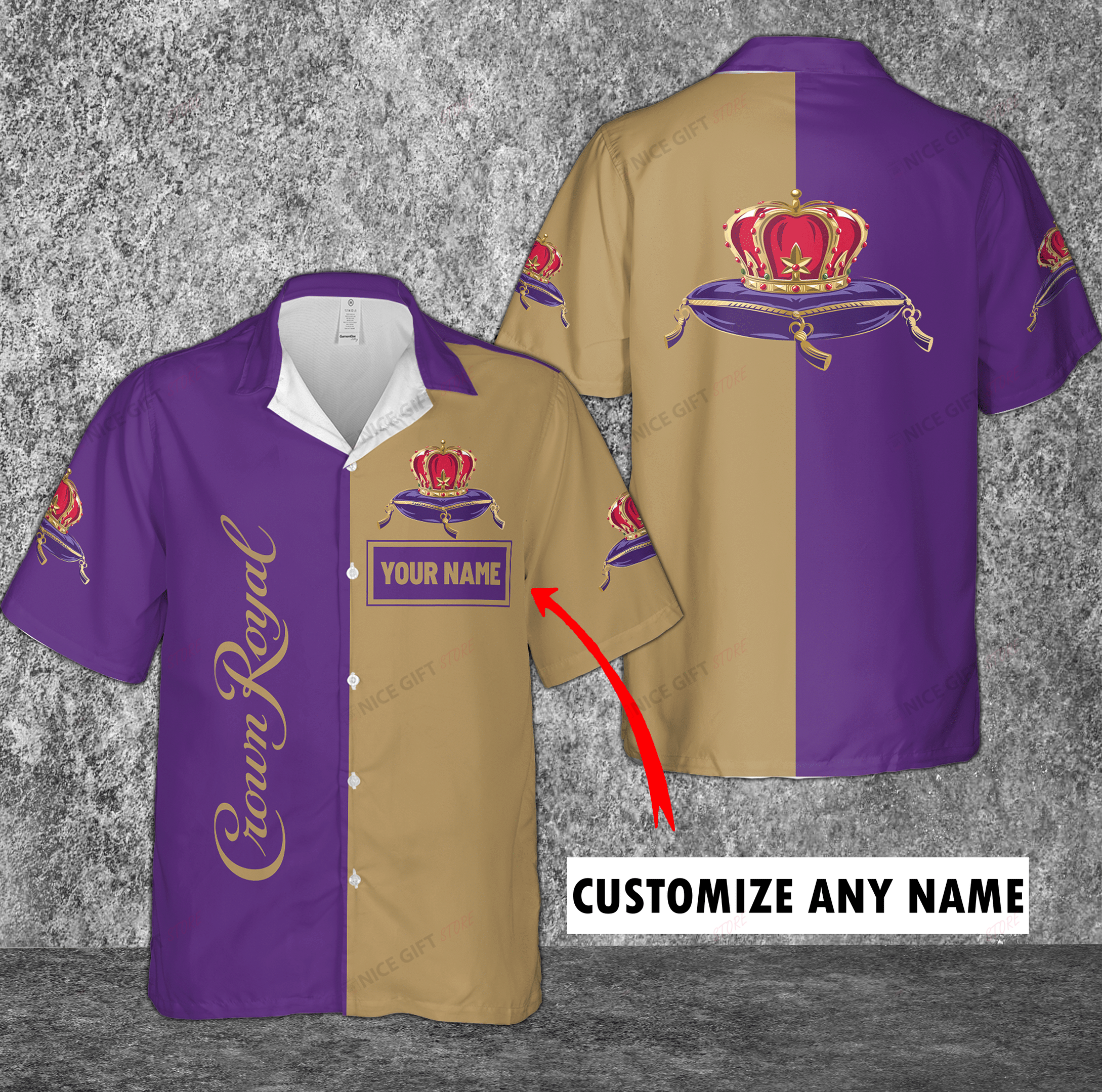 Crown Royal Custom Name Hawaiian Shirt 3Hs-X3A2