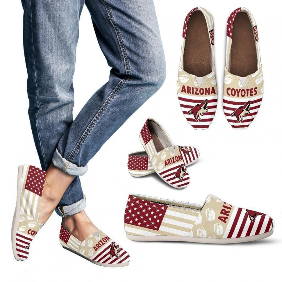 American Flag Arizona Coyotes Casual Shoes #963