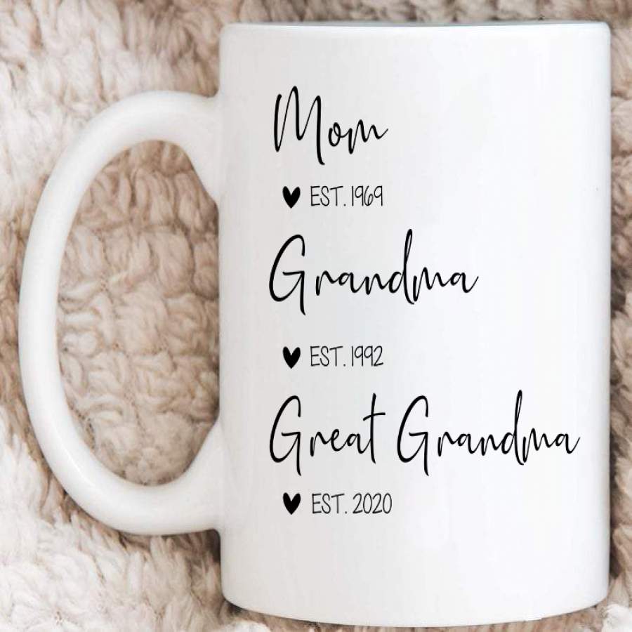 Personalized Mom Grandma Great Grandma mug new