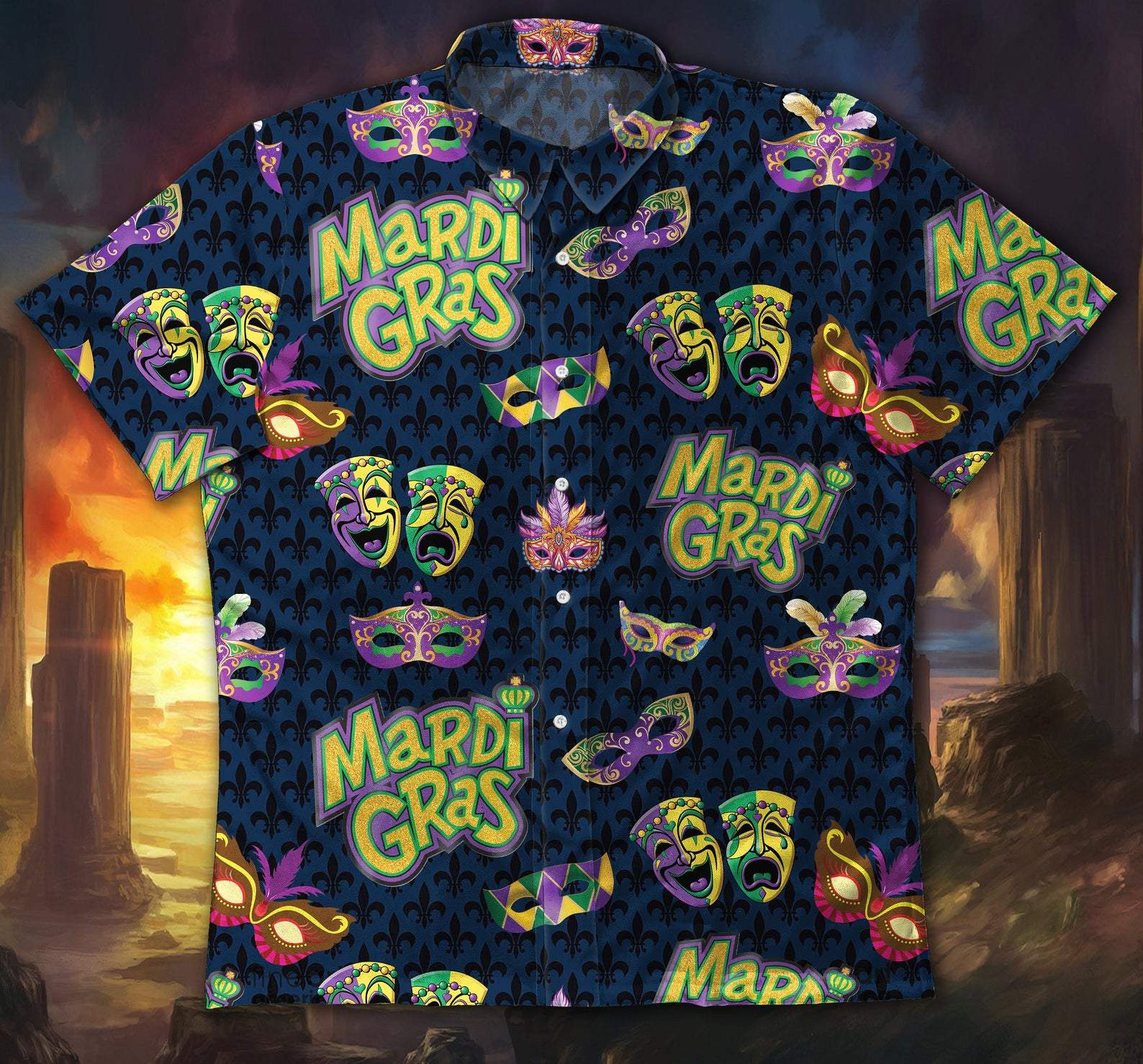 Colorful Mardi Gras Carnival Hawaii Shirt For Men Women Adult Ha108888