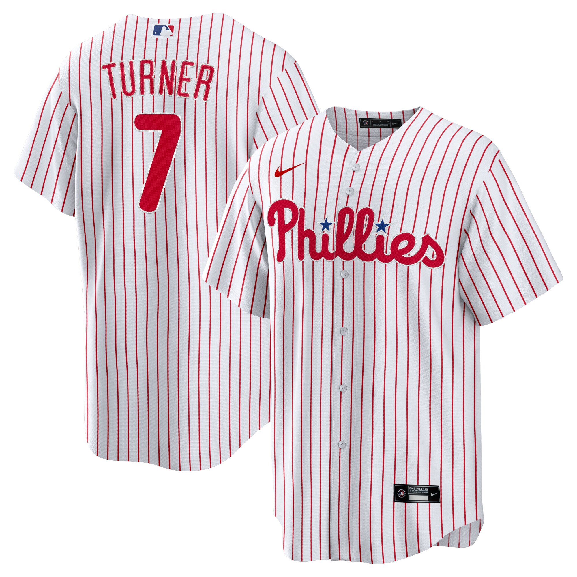 Trea Turner Philadelphia Phillies Home Replica Player Jersey – White