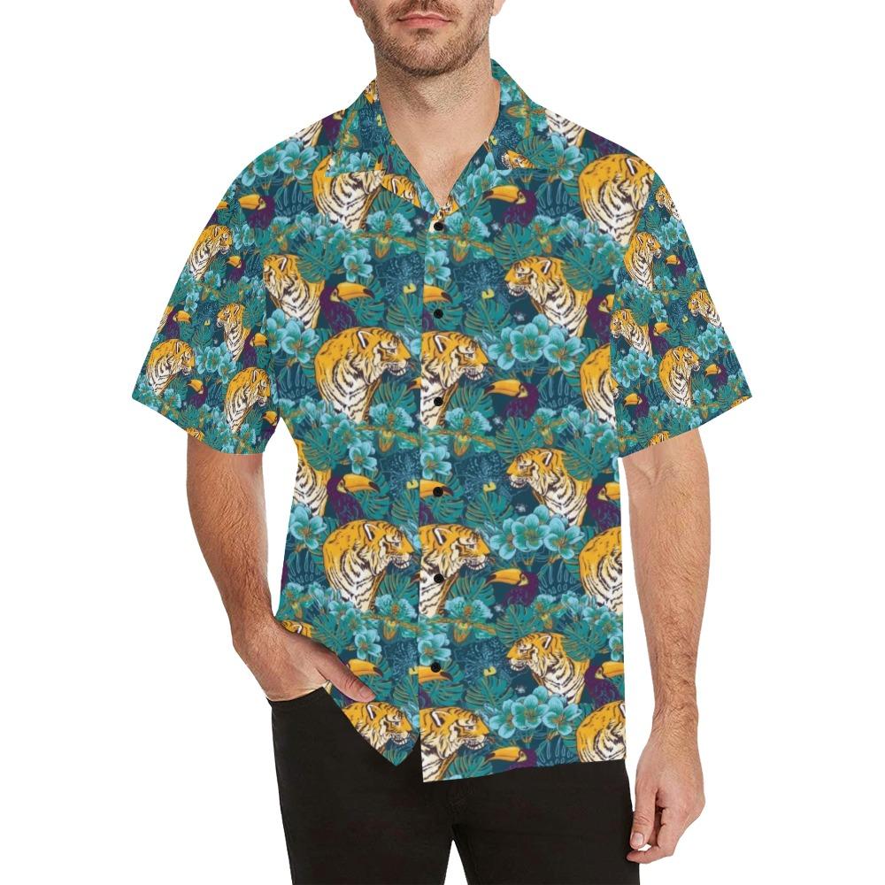 Tiger Tropical Print Design Lks301 Hawaiian Shirt