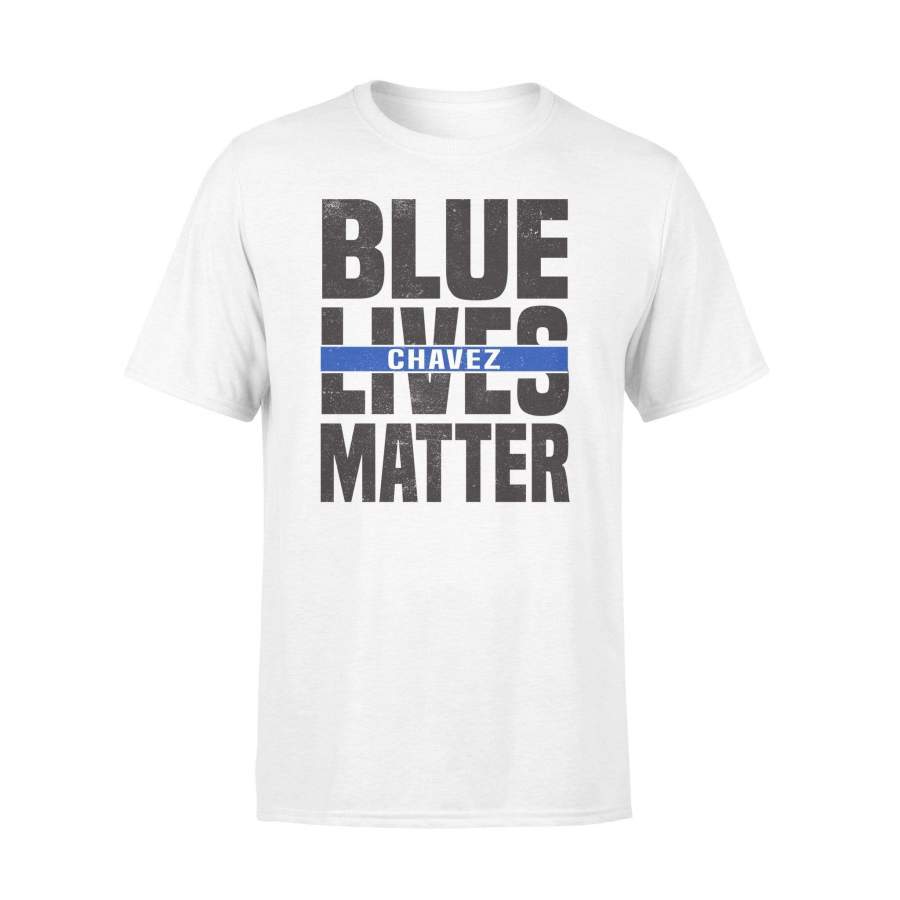 Personalized Shirt – Blue Lives Matter – Cut Through – Standard T-shirt