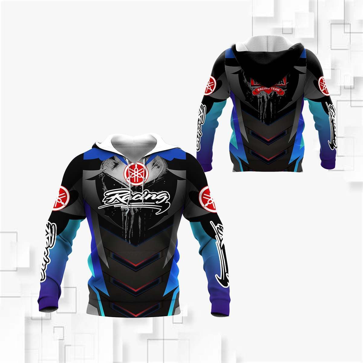 3D All Over Printed Yamaha Racing AN-LT Shirts Ver 7 (Blue)