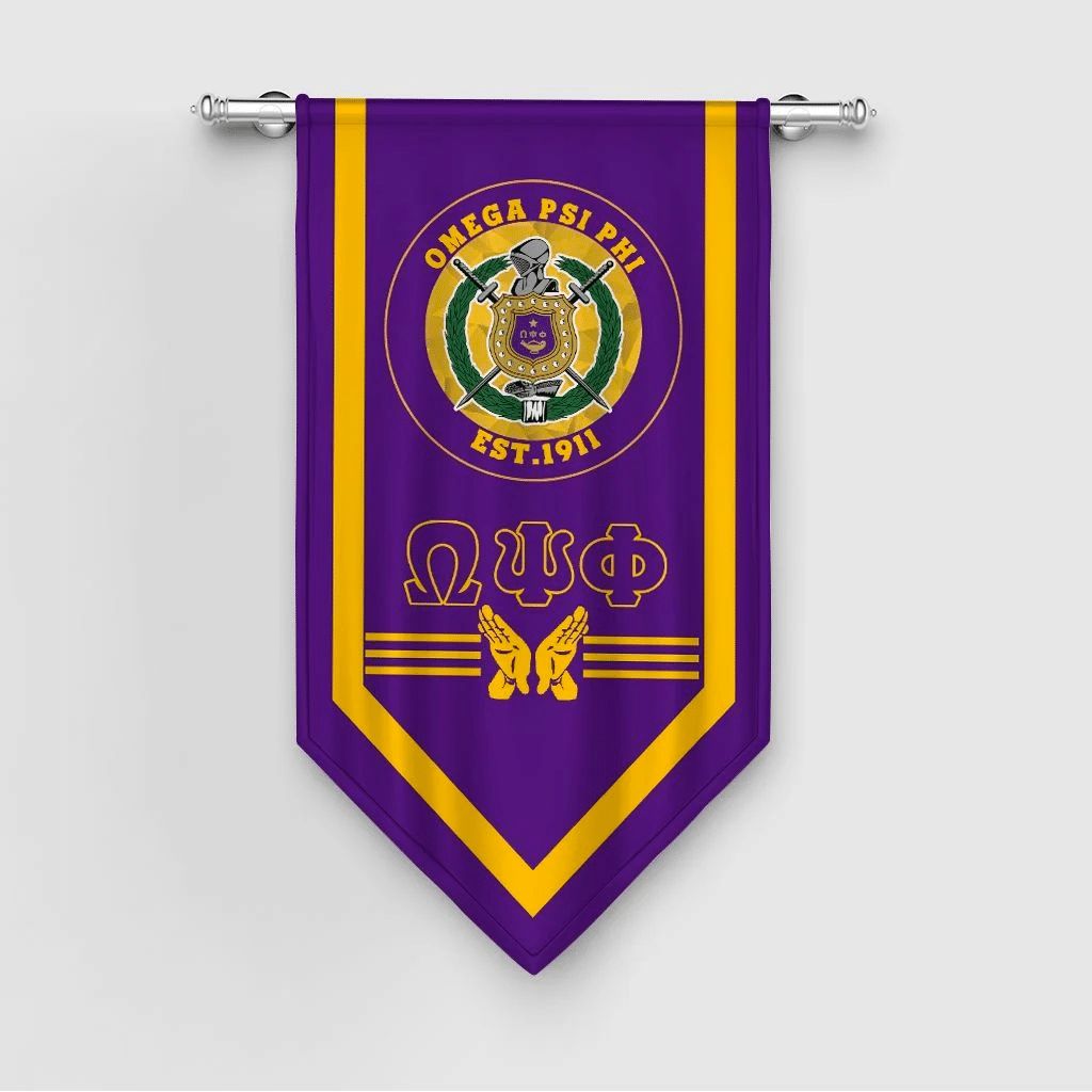 Getteestore Home Set – Omega Psi Phi Est.1911 Gonfalon J05