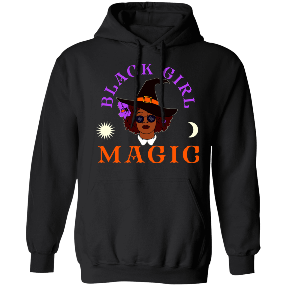 Afro Witch – Black Witches – Black Girl Magic Tee – Hoodoo – B