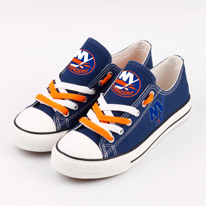 New York Islanders Shoes Cheap Low Top Canvas Shoes For Fans Style #3