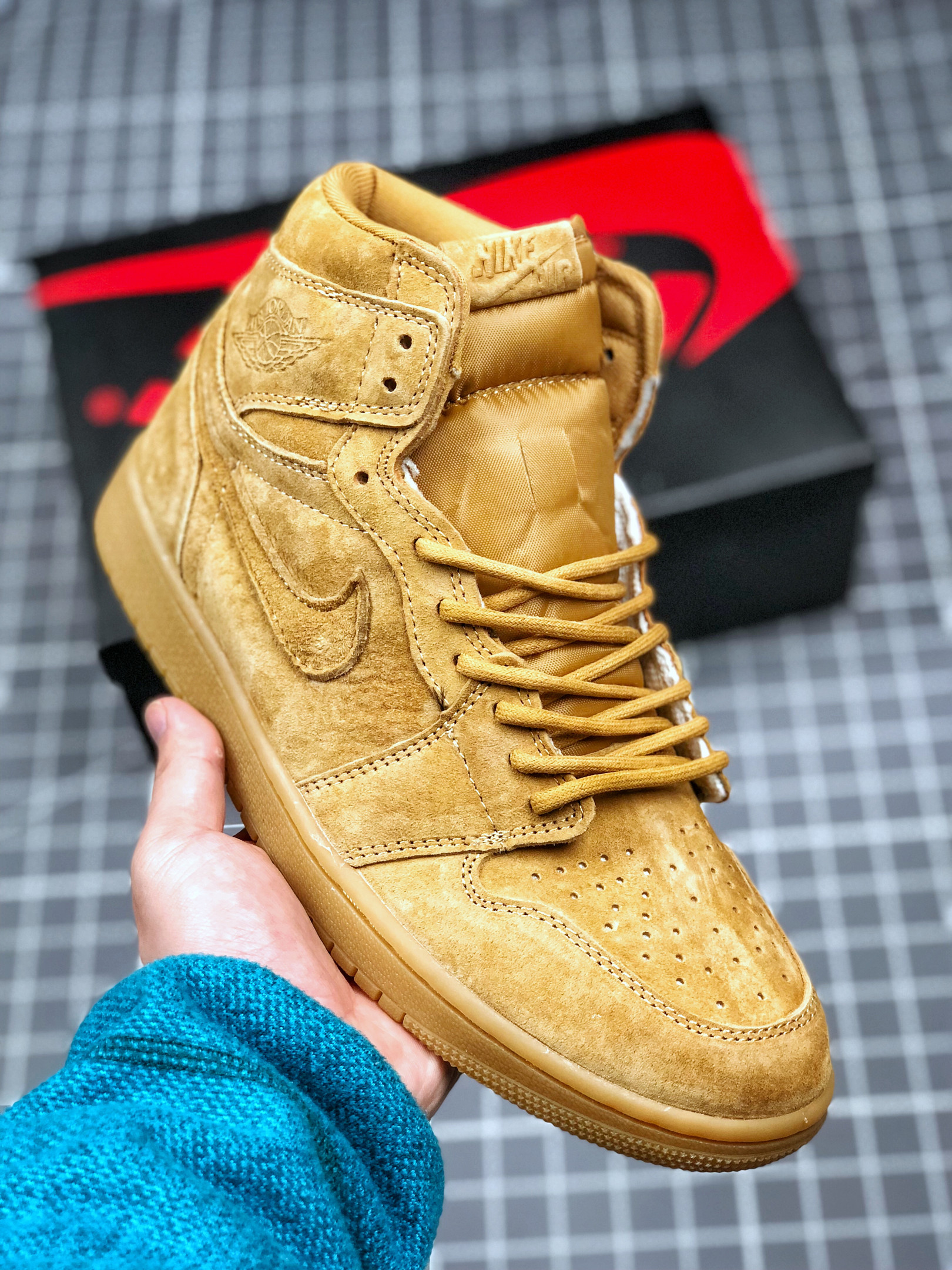 JD 1 Retro High OG Wheat 555088-710 5341503