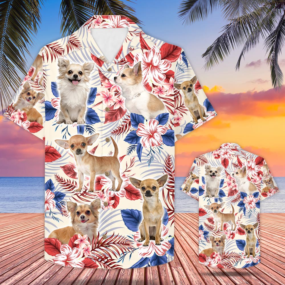 Chihuahua Usa Flag Hawaii Shirt Ha46882