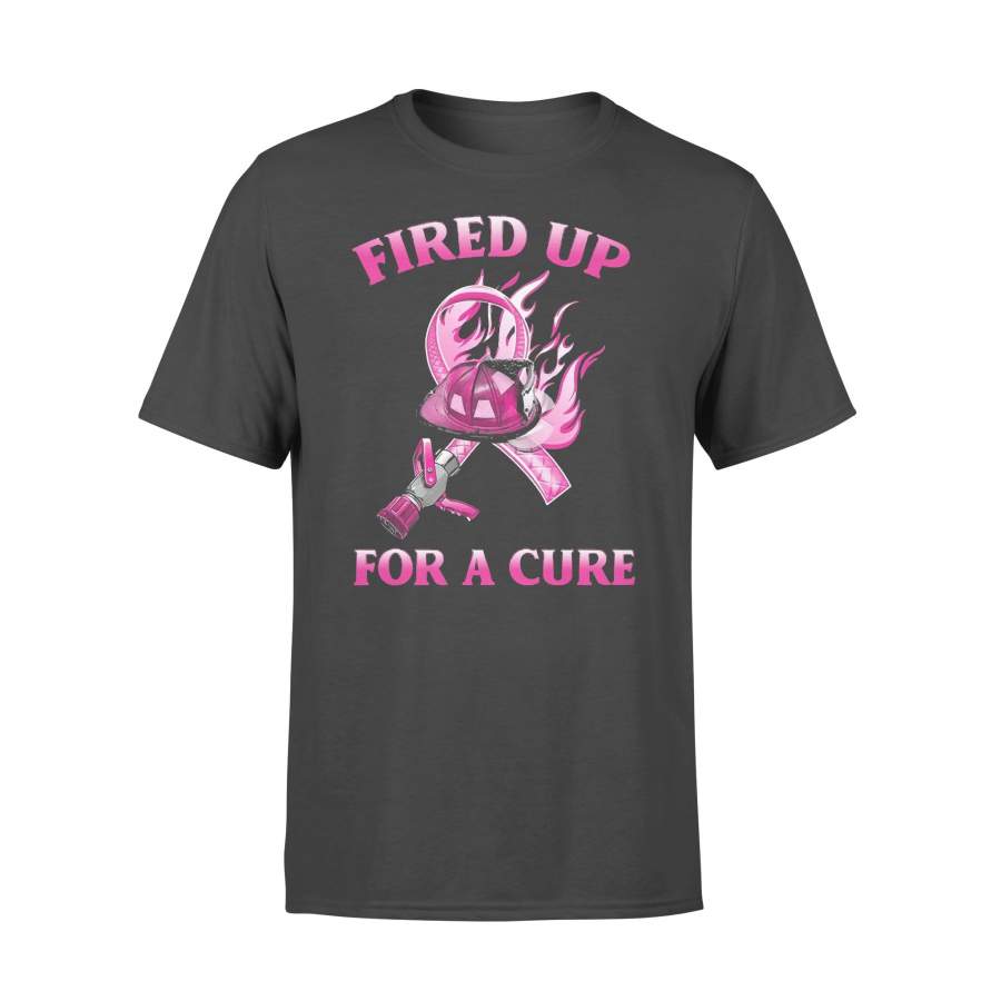 Fired Up For A Cure Firefighter T-shirt