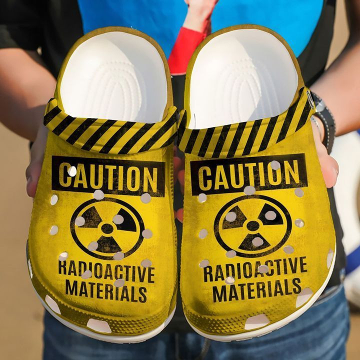 Radioactive Materials Black Yellow Clogs Shoes
