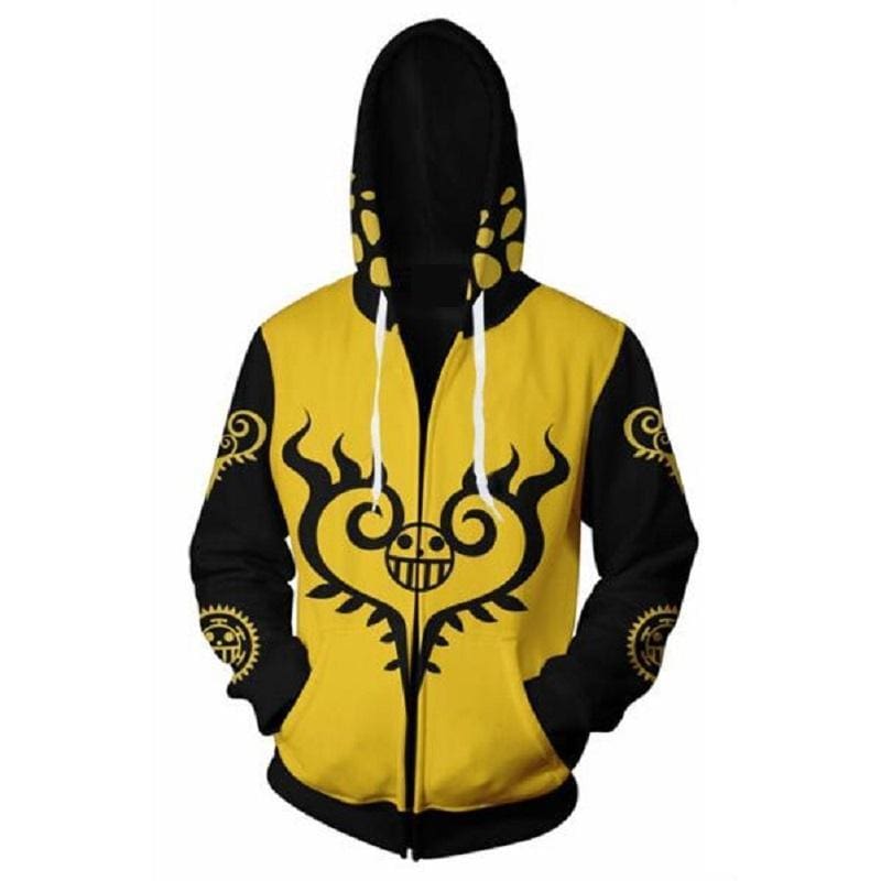 One Piece Hoodie Trafalgar Law Zip Up Hoodie Chingontees