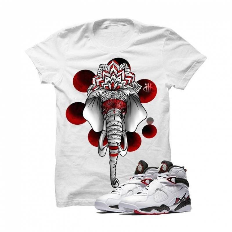 Jordan 8 Alternate White T Shirt (Elephant)