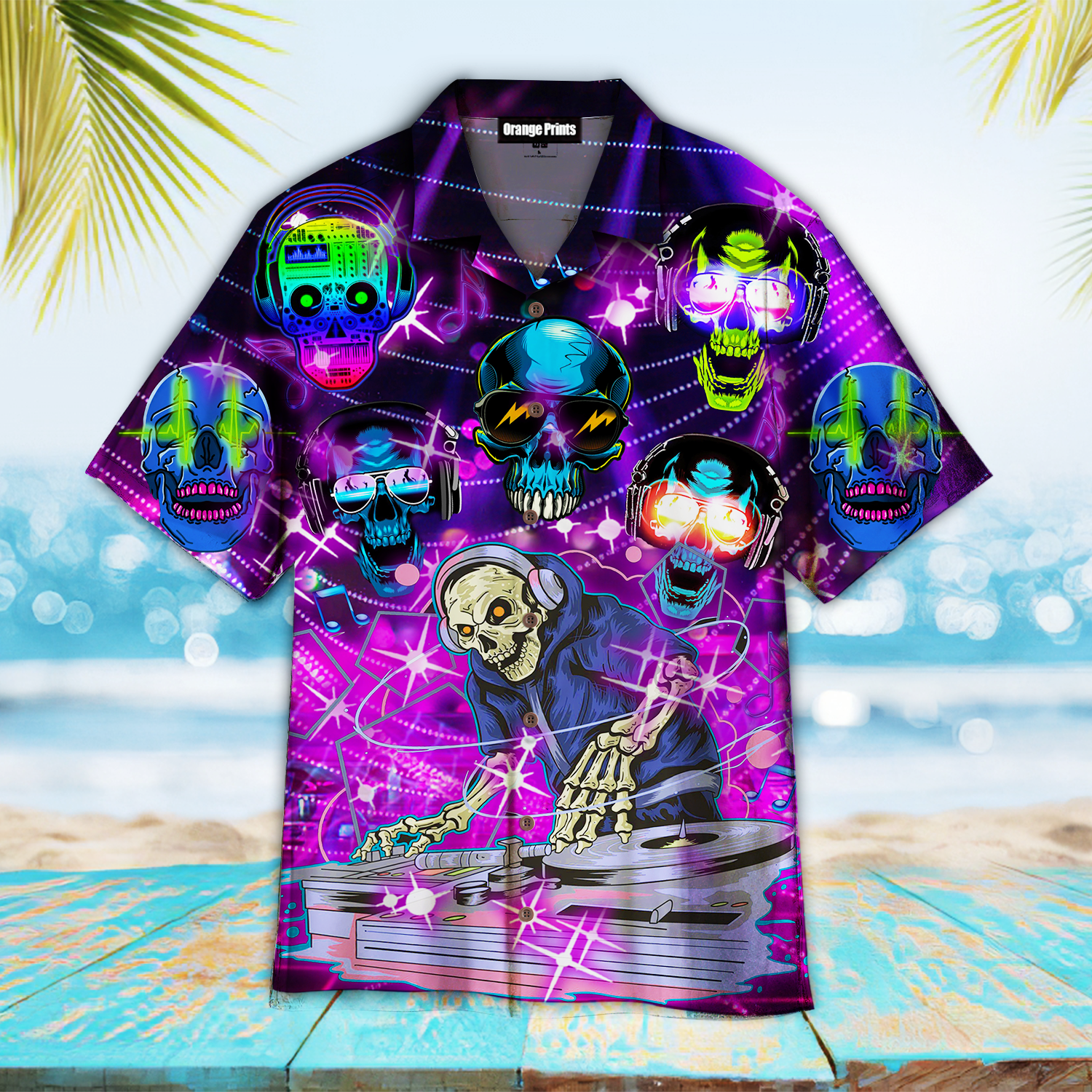 Skull Dj Music Party Hawaii Shirt For Men Women Ha32754