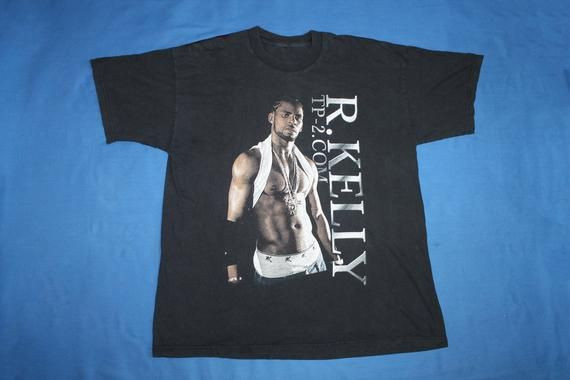 2000S R Kelly Shirt Tp 2 Com American Musician New Jack Swing Contemporary Rhythm And Blues Hip Hop Soul Men S Shirt